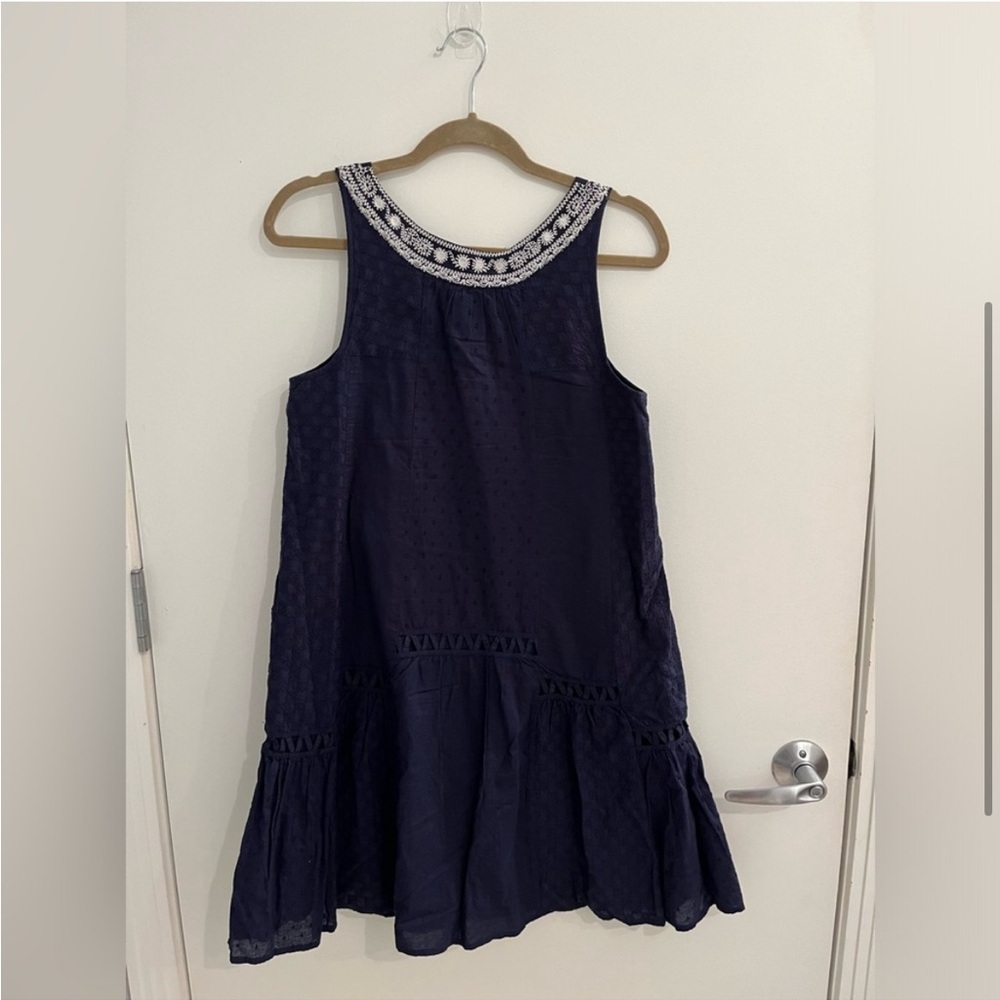 Anthropologie Maeve Tisa Swing Dress Floral Embroidered Sundress - Picture 4 of 7